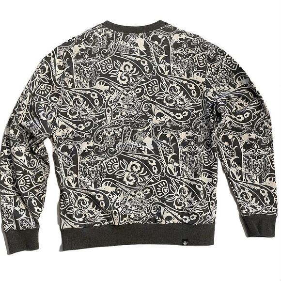 NWT Mostly Heard Rarely Seen 2015 Paisley Crew Sweatshirt Medium - Picture 2 of 10